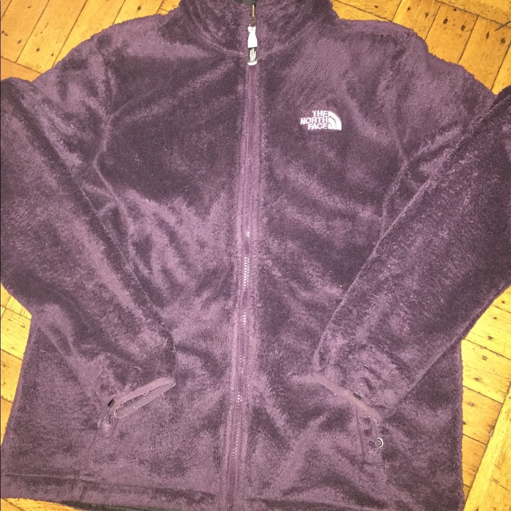 The north face fleece sweater purple women’s large